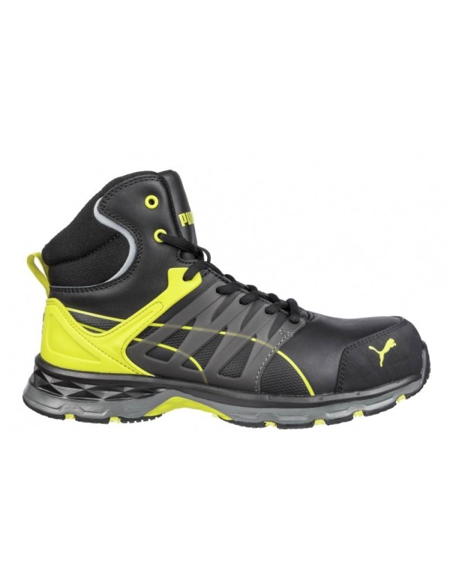 Pracovná obuv Puma Velocity 2.0 Mid S3 žlté ESD