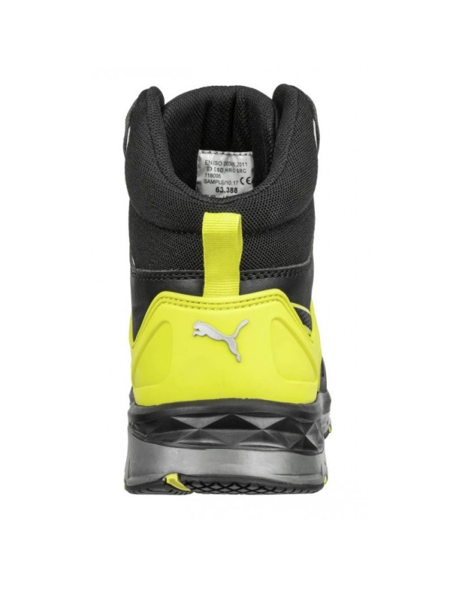 Pracovná obuv Puma Velocity 2.0 Mid S3 žlté ESD