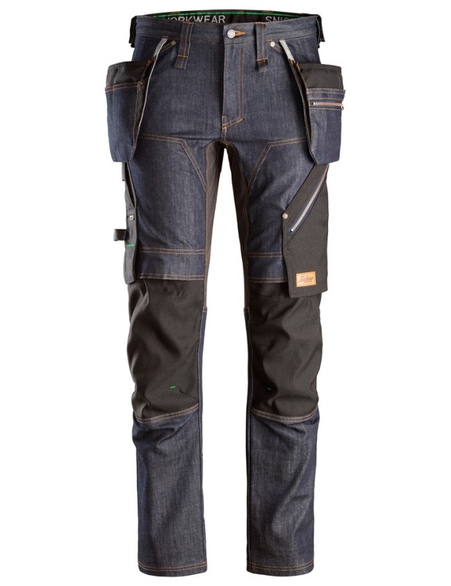 Pracovné nohavice Snickers 6955 Denim FlexiWork+