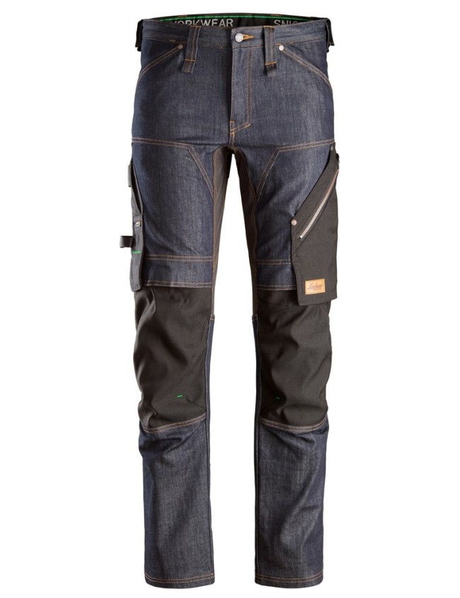 Pracovné nohavice Snickers 6956 Denim FlexiWork+