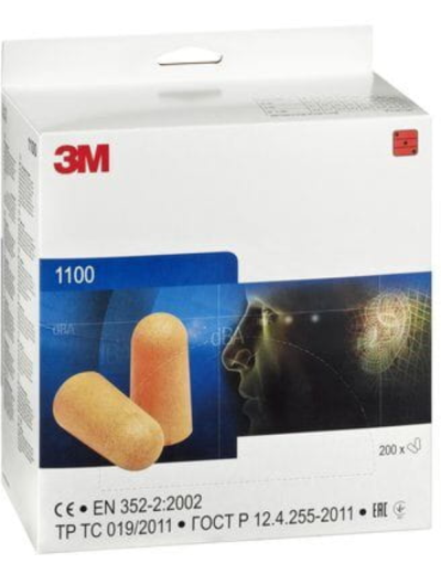 Zátkové chrániče sluchu 3M 1100