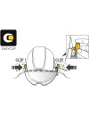 Ochranné okuliare na helmu Petzl Vizir Easyclip