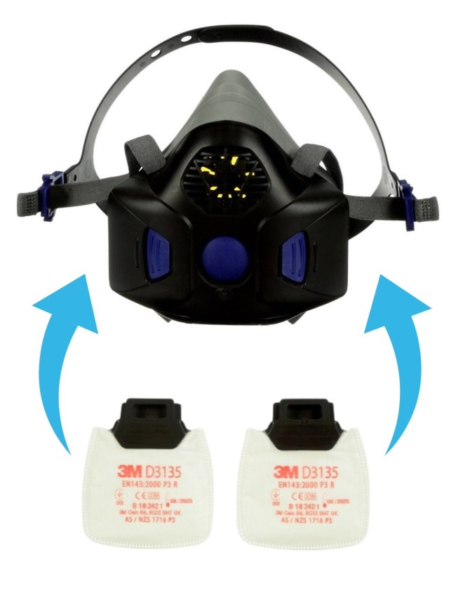 Protiprachový filter do masky 3M D3135 Secure Click