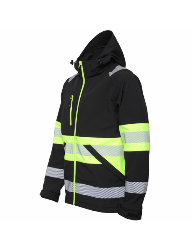 Reflexná softshellová bunda Bosafety Valencia C1