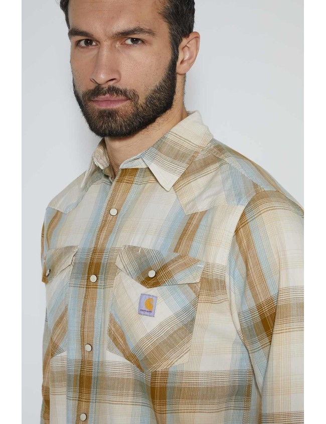 Kockovaná košeľa Carhartt Montana Snap Front