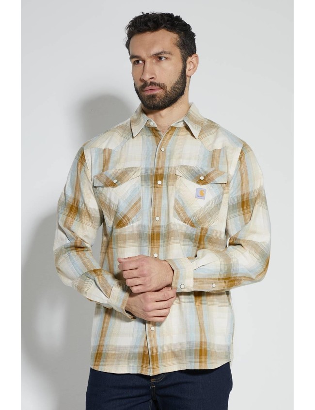 Kockovaná košeľa Carhartt Montana Snap Front