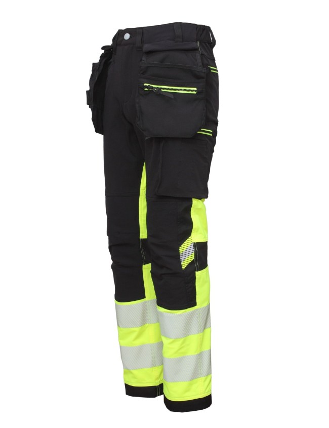Reflexné pracovné nohavice Bosafety Tension Pro