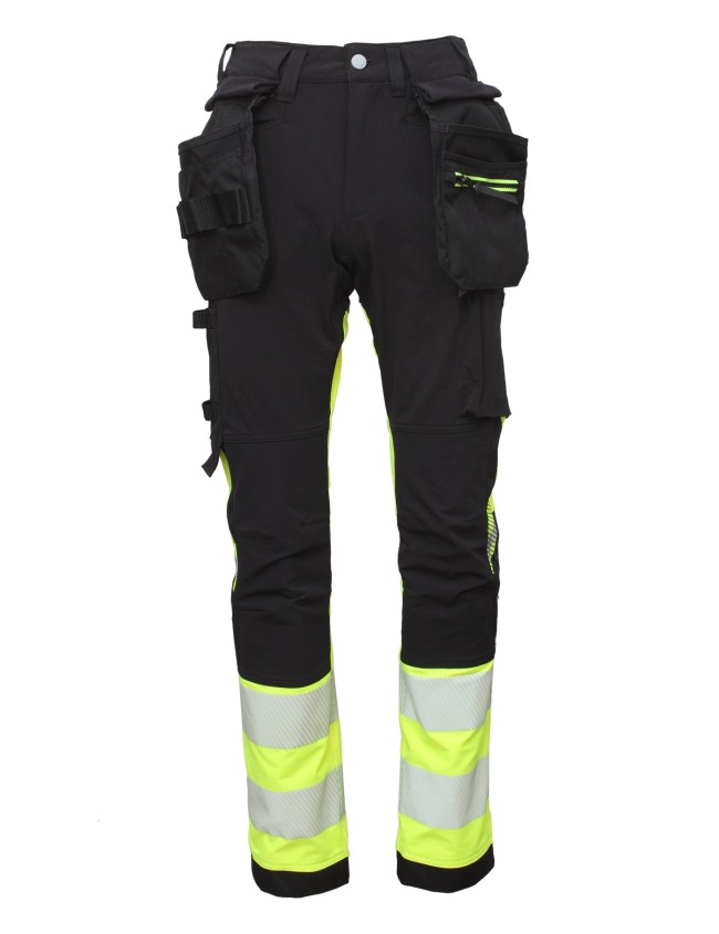 Reflexné pracovné nohavice Bosafety Tension Pro