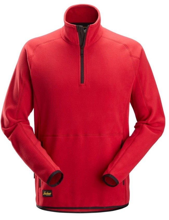 Fleecová bunda Polartec Shed Less s krátkym zipsom Snickers 8421