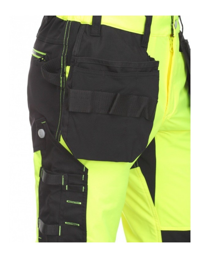 Reflexné pracovné nohavice Bosafety Tension Plus