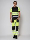 Reflexné pracovné nohavice Bosafety Tension Plus