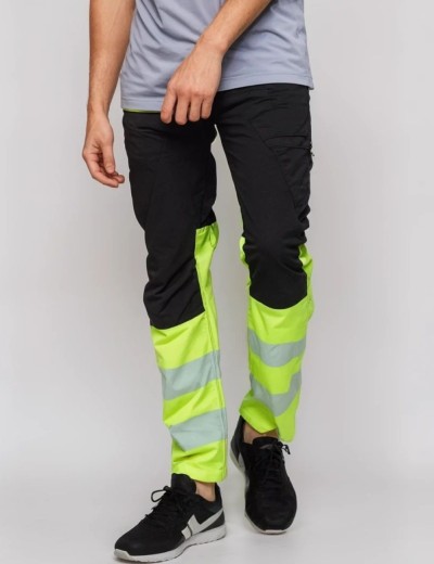 Elastické reflexné nohavice Bosafety Comfort