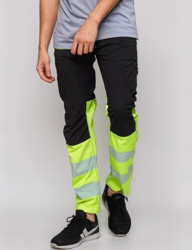 Elastické reflexné nohavice Bosafety Comfort