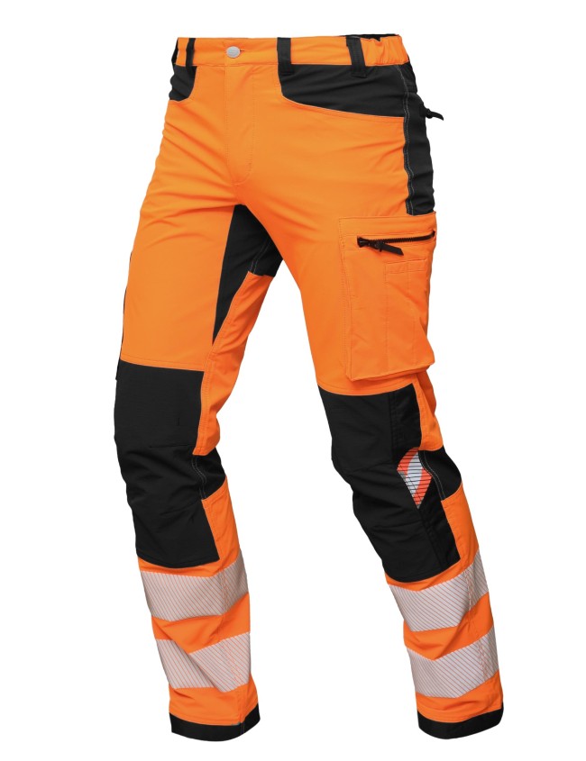 Reflexné elastické pracovné nohavice Bosafety Tension
