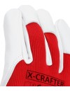 Kožené rukavice z kozej kože so suchým zipsom X-Crafter