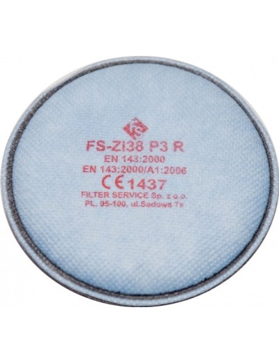 Protiprachový filter do masky P3 s aktívnym uhlím FS-ZI38 P3 R