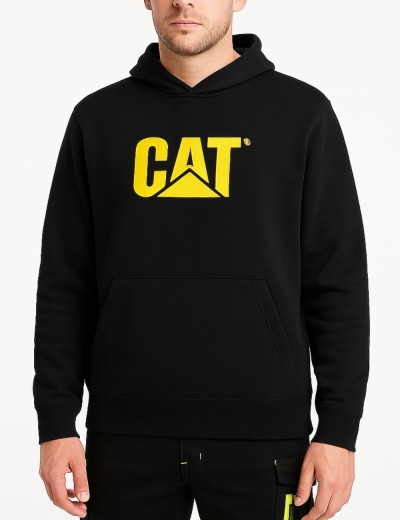 Mikina s kapucňou CAT Trademark Logo
