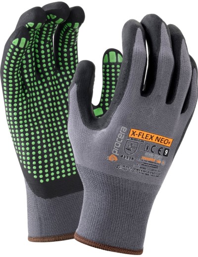 Pracovné rukavice potiahnuté nitrilom X-Flex Neo+