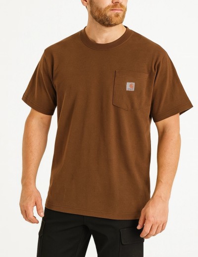 Tričko Carhartt K87 Heavyweight Pocket S/S