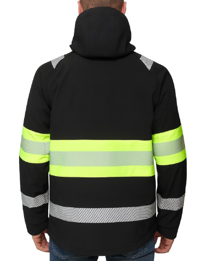 Reflexná softshellová bunda Bosafety Valencia C1