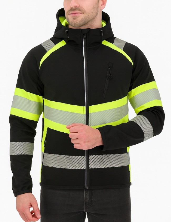 Reflexná softshellová mikina Bosafety Topek C1