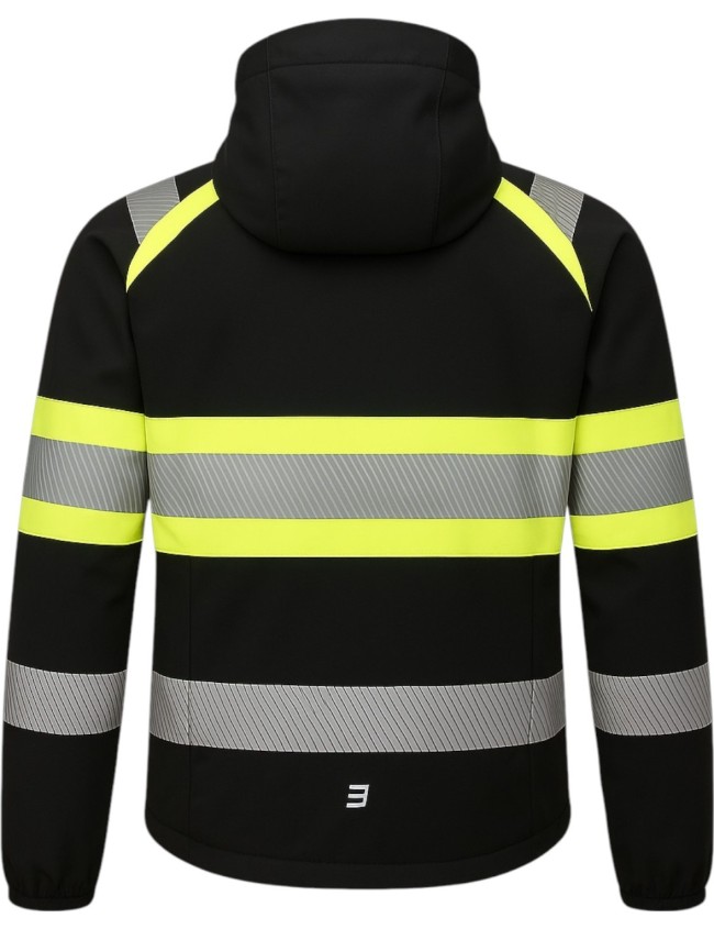 Reflexná softshellová mikina Bosafety Topek C1
