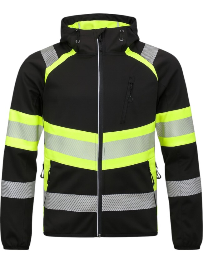 Reflexná softshellová mikina Bosafety Topek C1