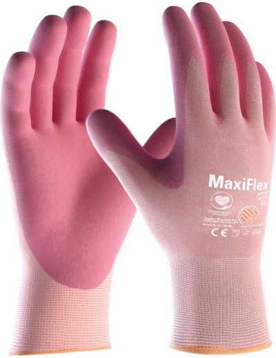 Ružové pracovné rukavice ATG 34-814 MaxiFlex