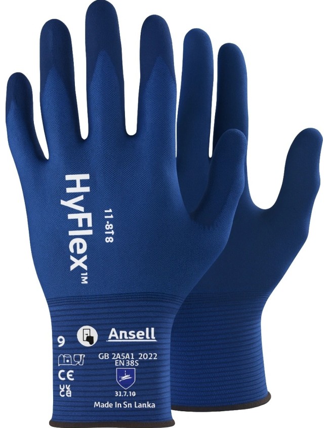 Pracovné rukavice Ansell 11-818 HyFlex