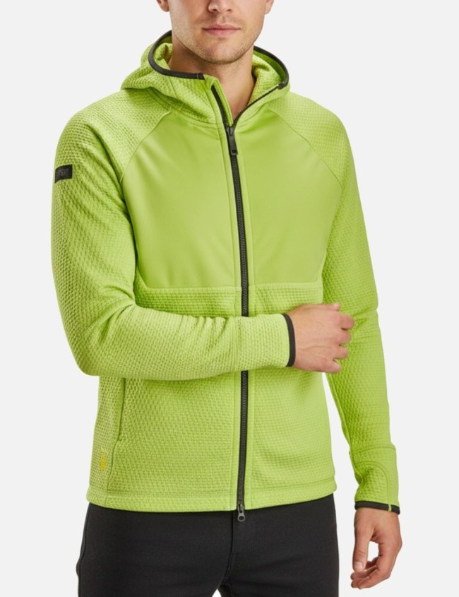 Mikina s kapucňou Snickers 8405 Flexi Work Lime