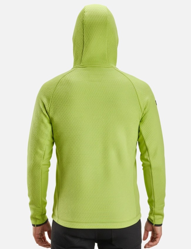 Mikina s kapucňou Snickers 8405 Flexi Work Lime