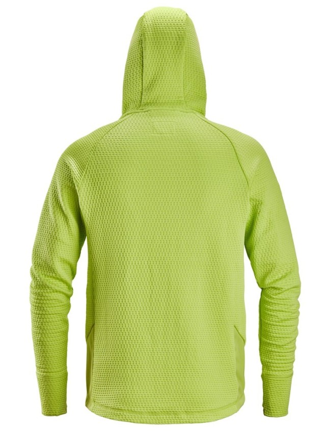 Mikina s kapucňou Snickers 8405 Flexi Work Lime