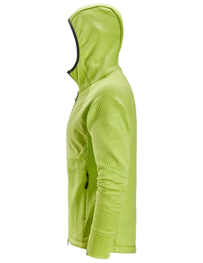 Mikina s kapucňou Snickers 8405 Flexi Work Lime