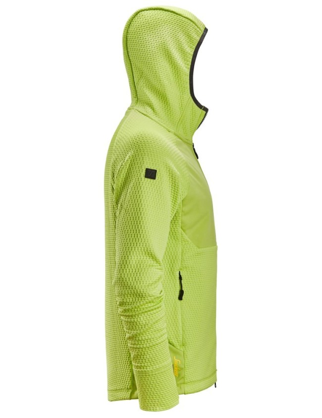 Mikina s kapucňou Snickers 8405 Flexi Work Lime