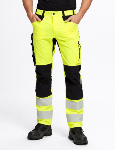 Reflexné elastické pracovné nohavice Bosafety Tension