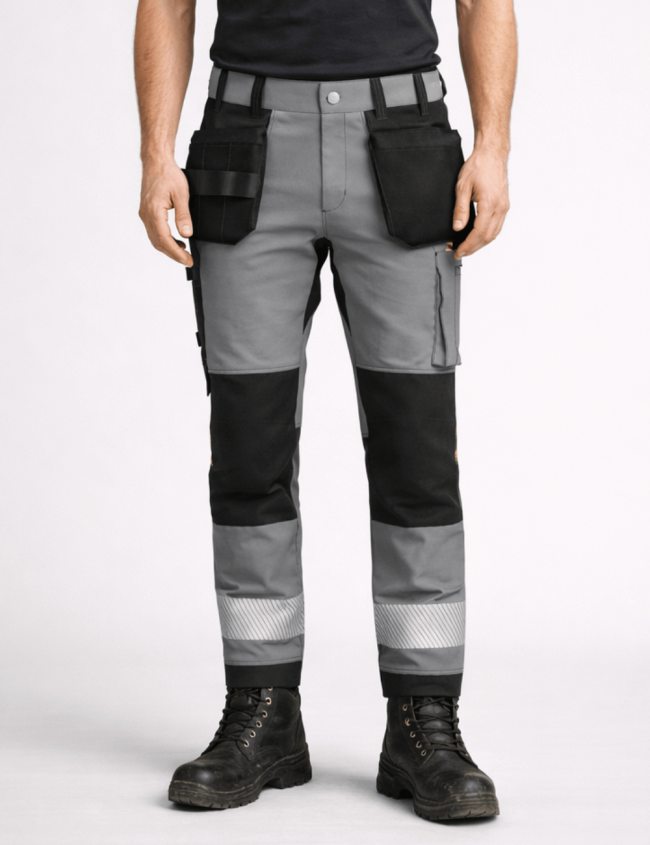 Elastické pracovné nohavice Bosafety Tension Plus