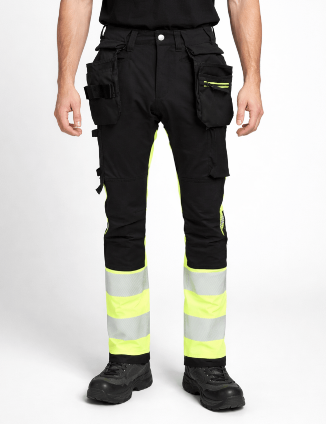 Reflexné pracovné nohavice Bosafety Tension Pro