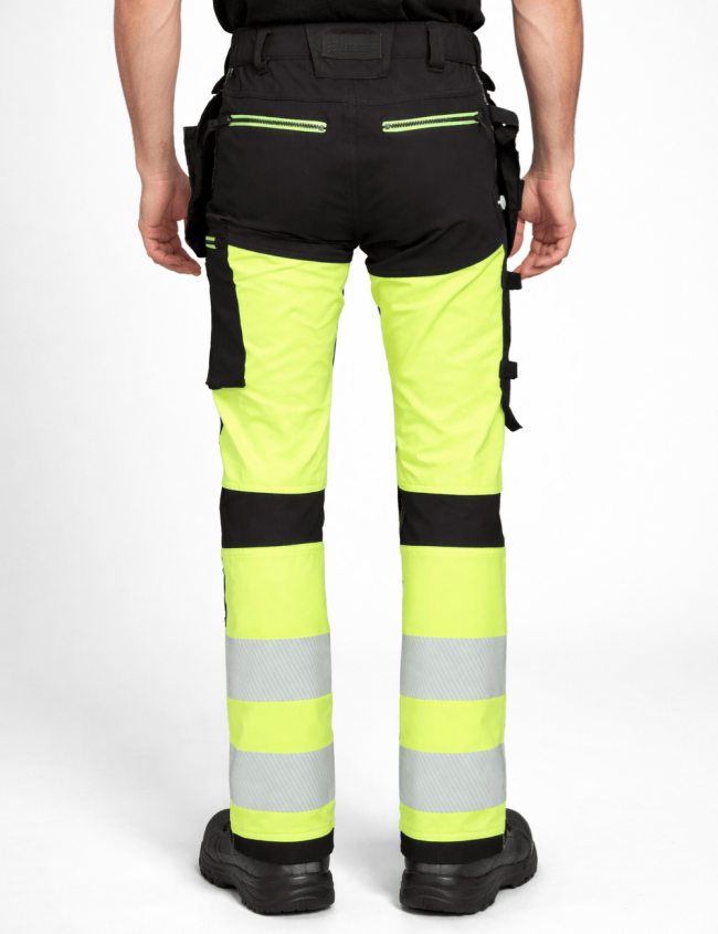 Reflexné pracovné nohavice Bosafety Tension Pro
