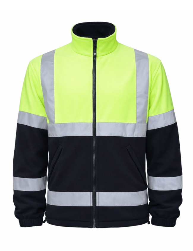 Reflexná fleecová bunda BoSafety Fleece C2 Hi-Vis