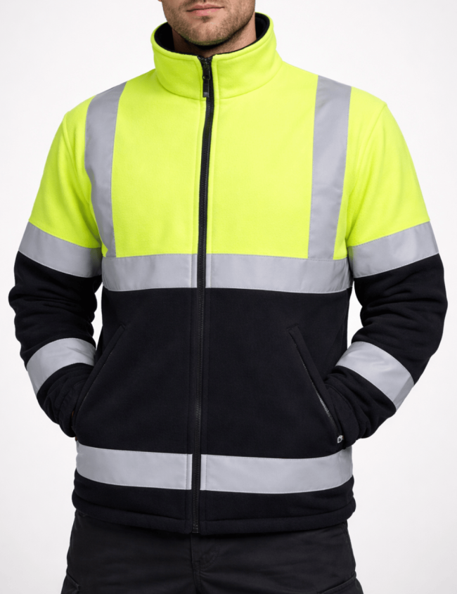 Reflexná fleecová bunda BoSafety Fleece C2 Hi-Vis