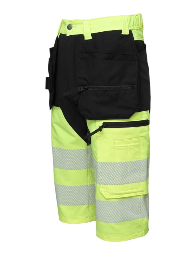 Reflexné pracovné 3/4 nohavice BoSafety MASHUP PLUS