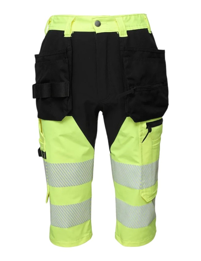 Reflexné pracovné 3/4 nohavice BoSafety MASHUP PLUS
