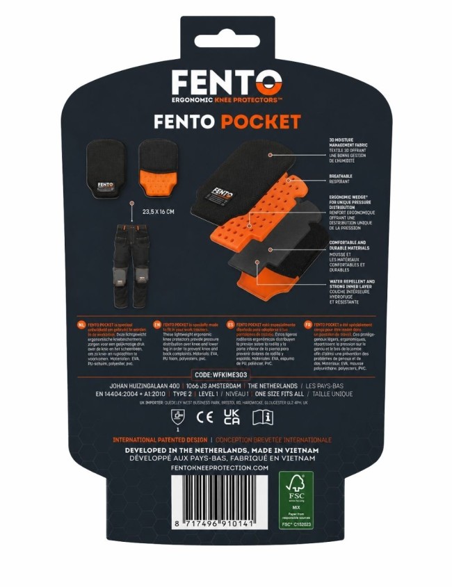 Chrániče kolien FENTO POCKET F280100