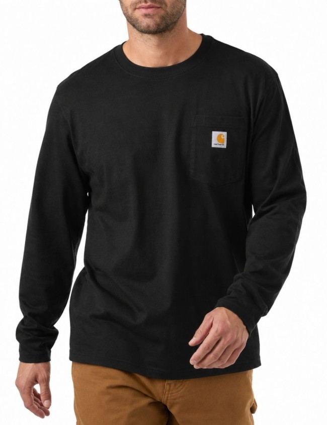 Pracovné tričko s dlhým rukávom Carhartt Midweight Pocket