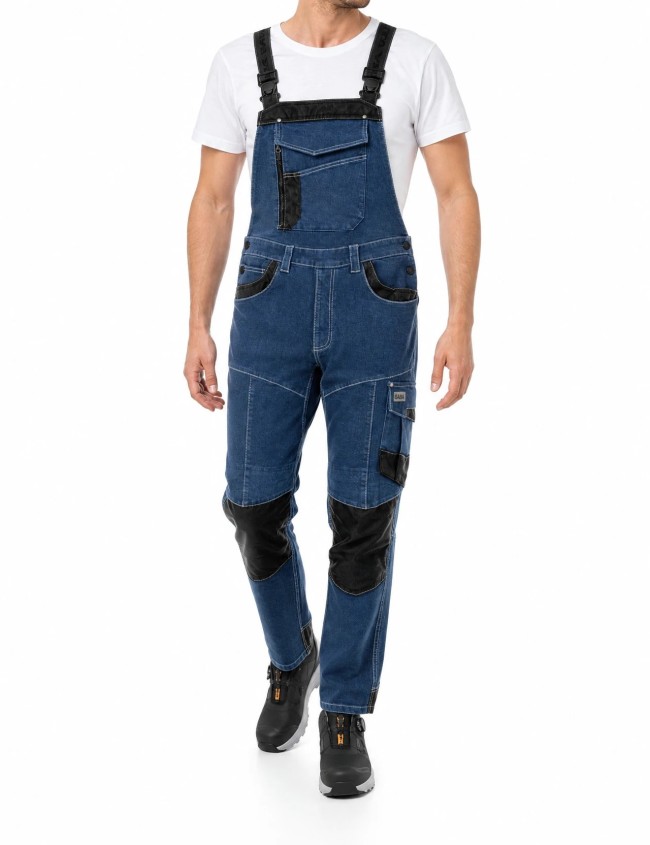Džínsy Sara Workwear RODEO JEANS s montérkami