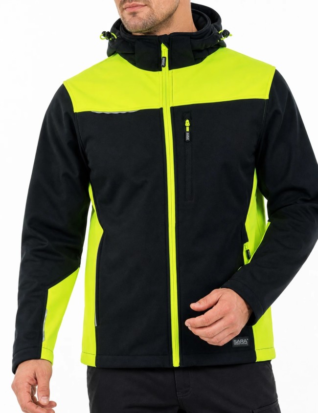 Pracovná mikina Sara Workwear SOFTSHELL COMFORT+