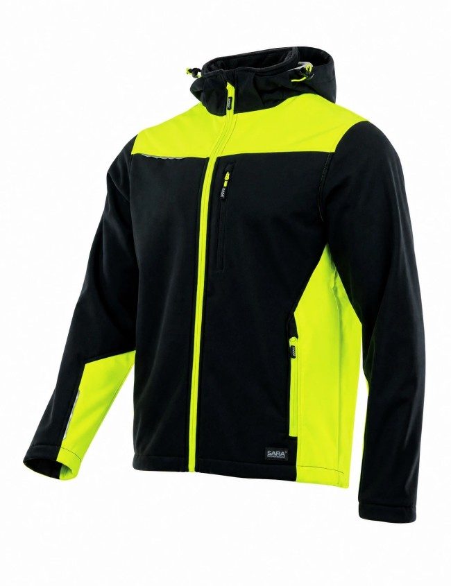 Pracovná mikina Sara Workwear SOFTSHELL COMFORT+