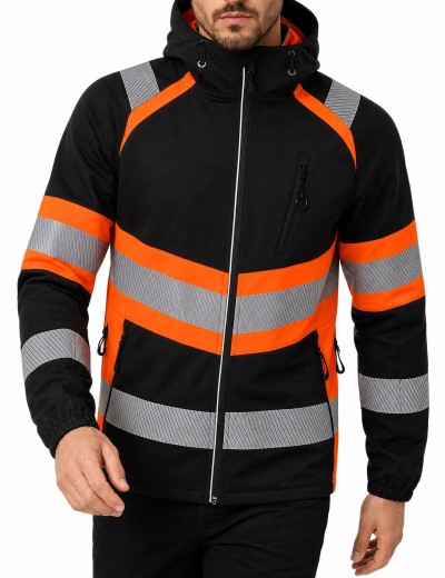 Reflexná softshellová mikina Bosafety Topek C1