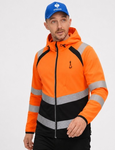 Reflexná softshellová bunda Bosafety Topek C2