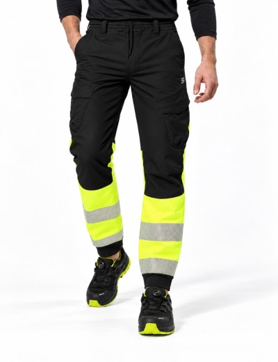 Elastické reflexné nohavice Bosafety Comfort